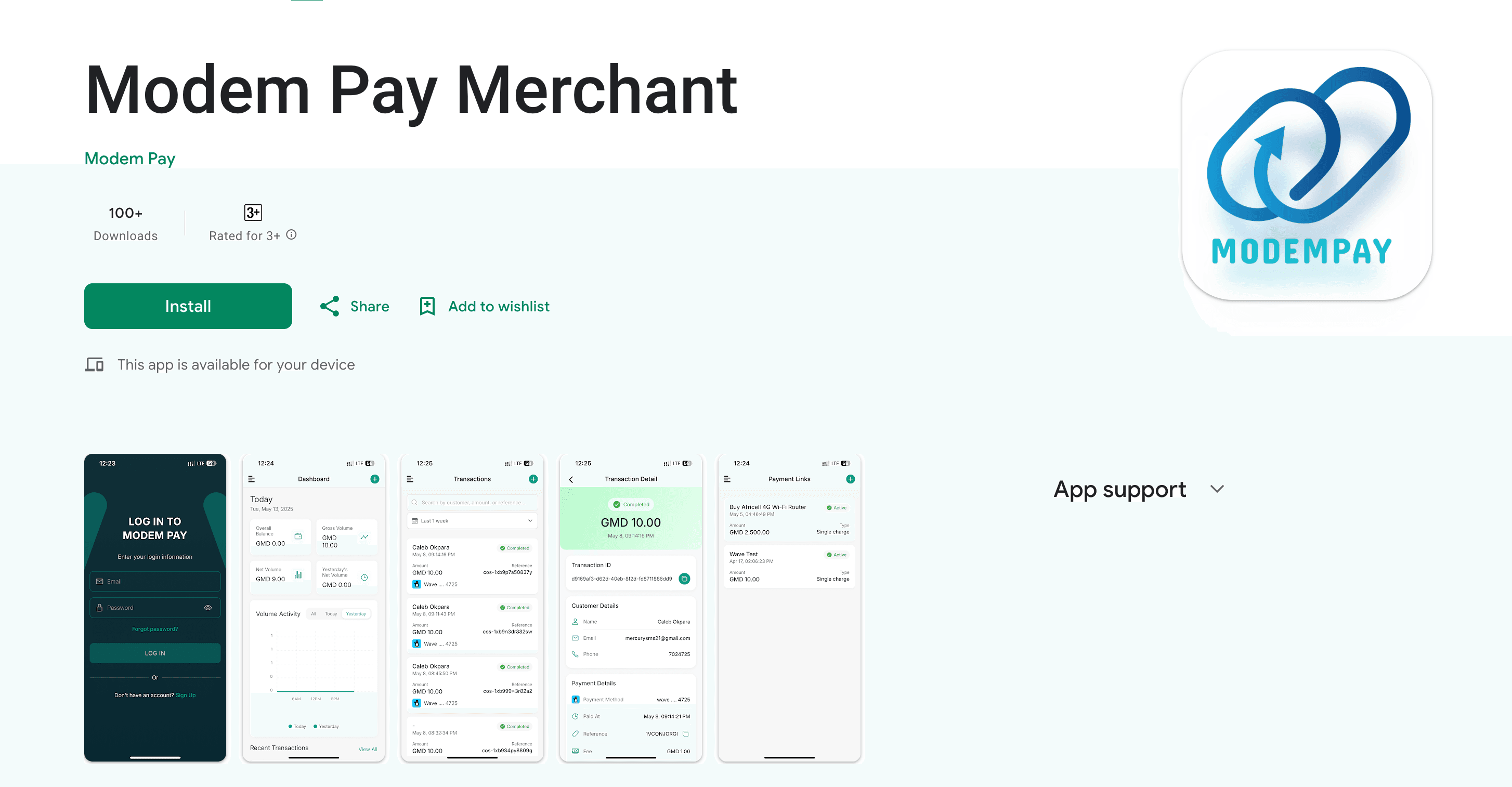 Modem Pay Merchant Mobile